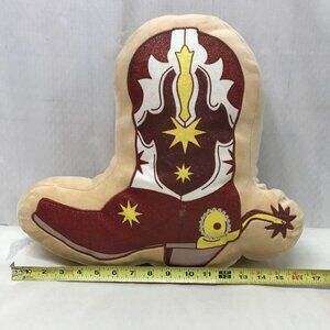 Smoochy Pals Super Soft Squishy Boot Pillow Plush Stuffed Toy Tan/Brown